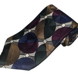 VINTAGE Cezani 100% Silk Imported from Italy Neck Tie Multicolor